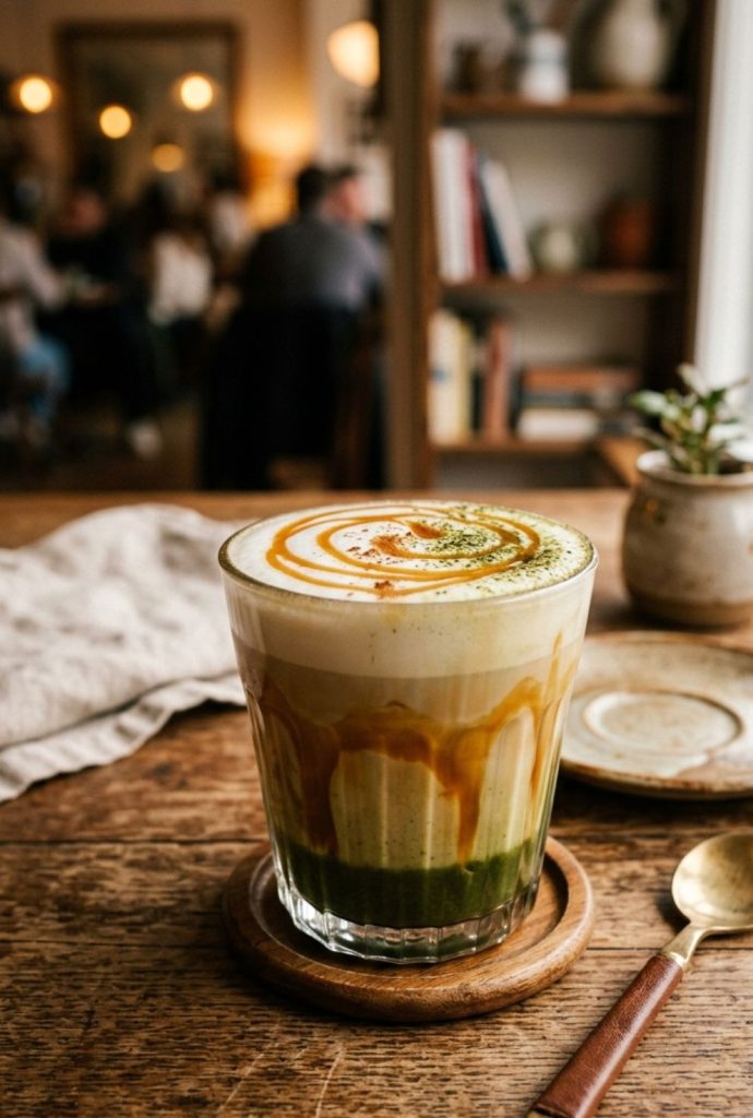 Caramel Matcha Latte