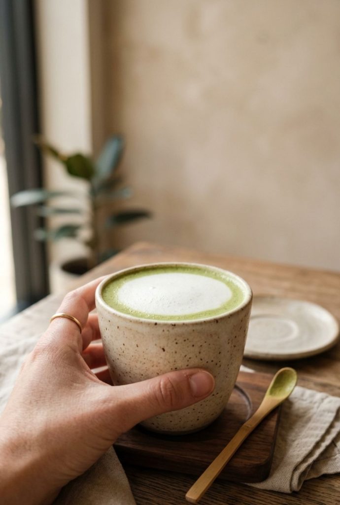 White Chocolate Matcha Latte