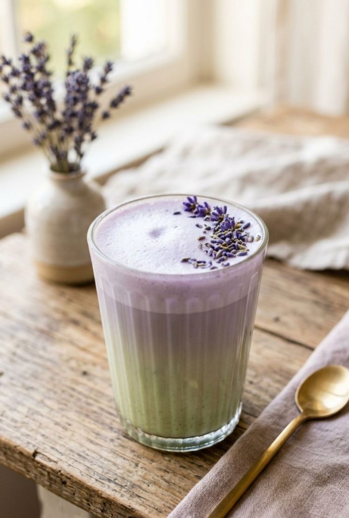 Lavender Matcha Latte