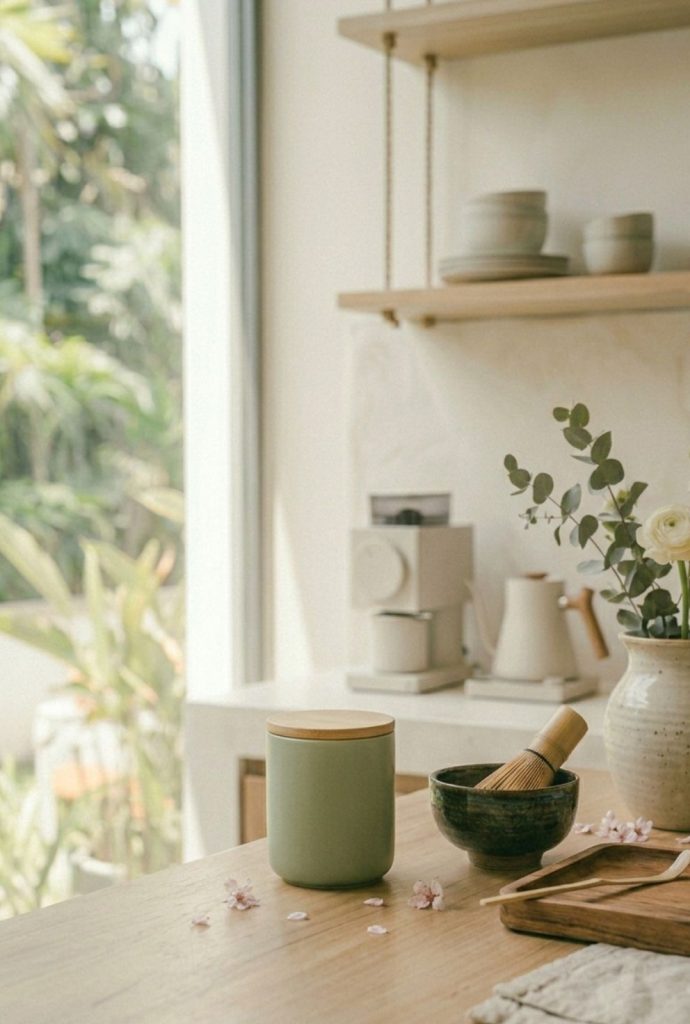Pastel Matcha Container