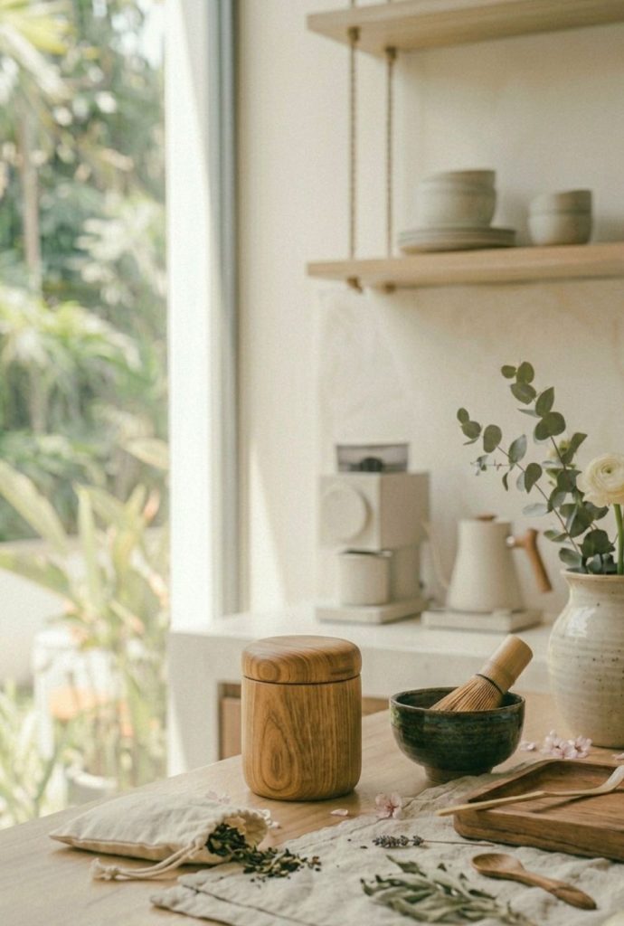 Wooden Matcha Container