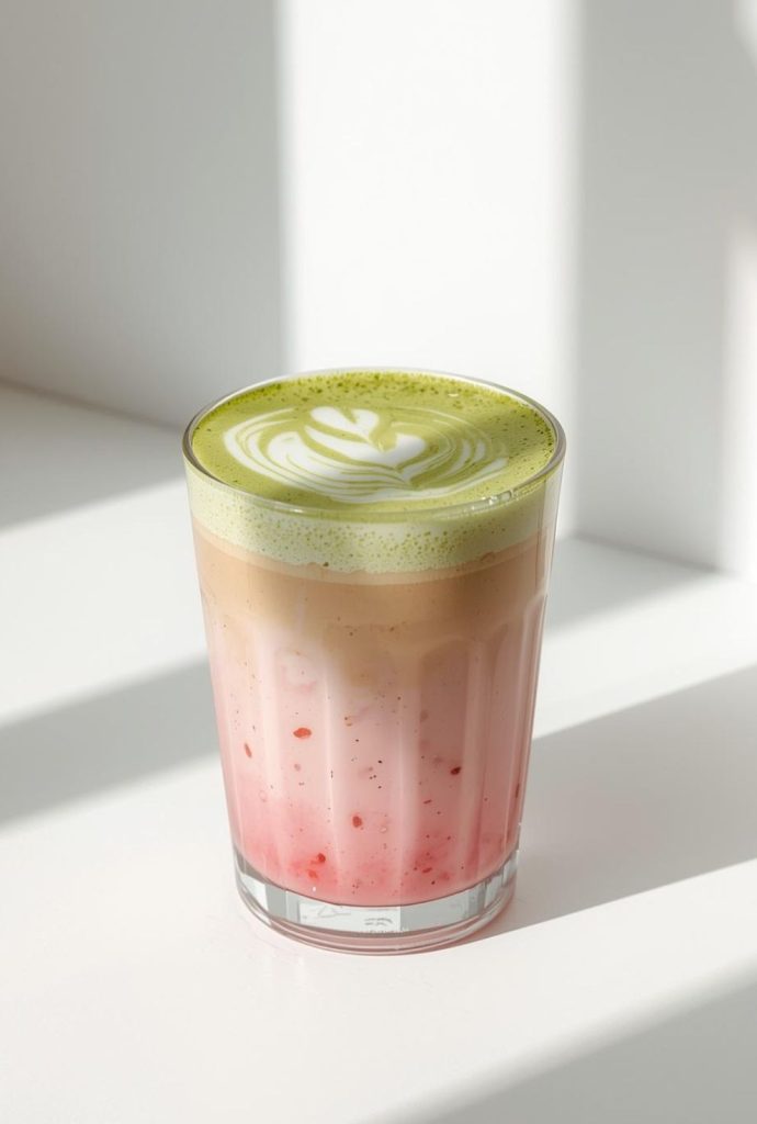 Strawberry Matcha Latte