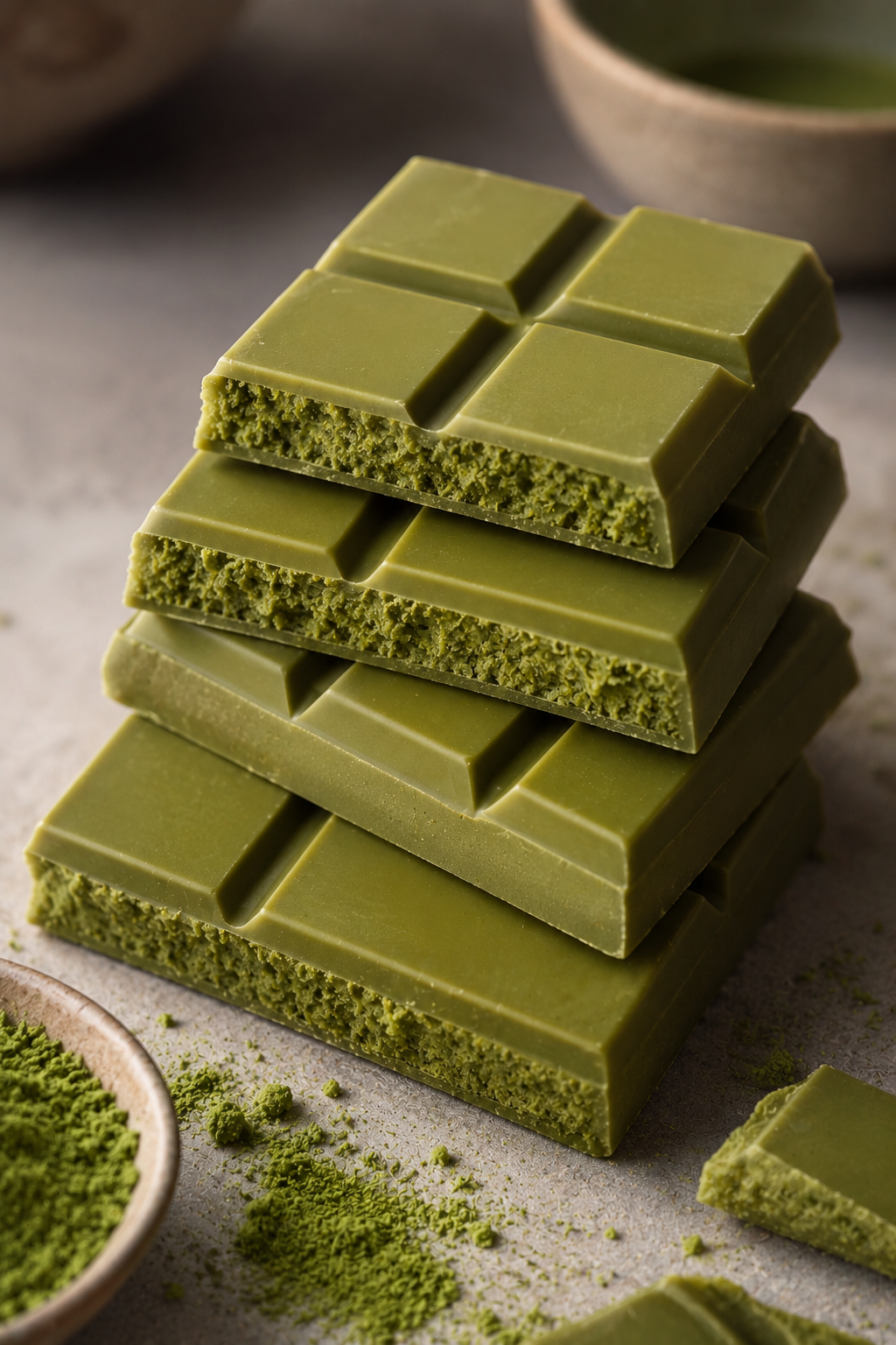 Matcha Chocolate Bar Recipe, matcha chocolate bar