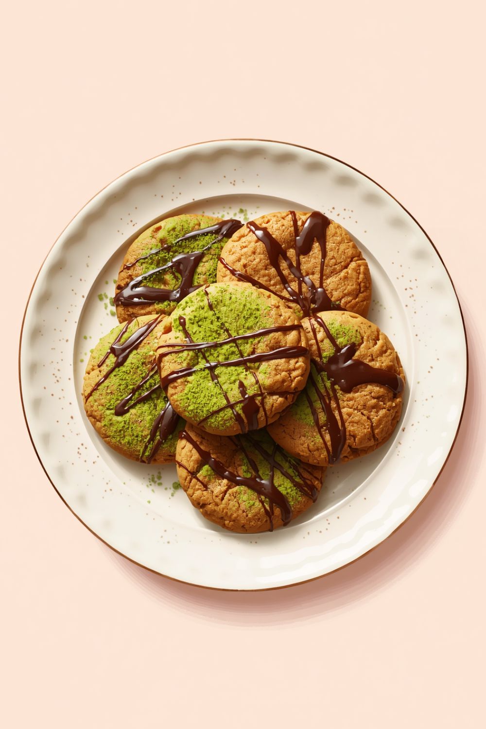 Brown Butter Matcha Cookies (4)