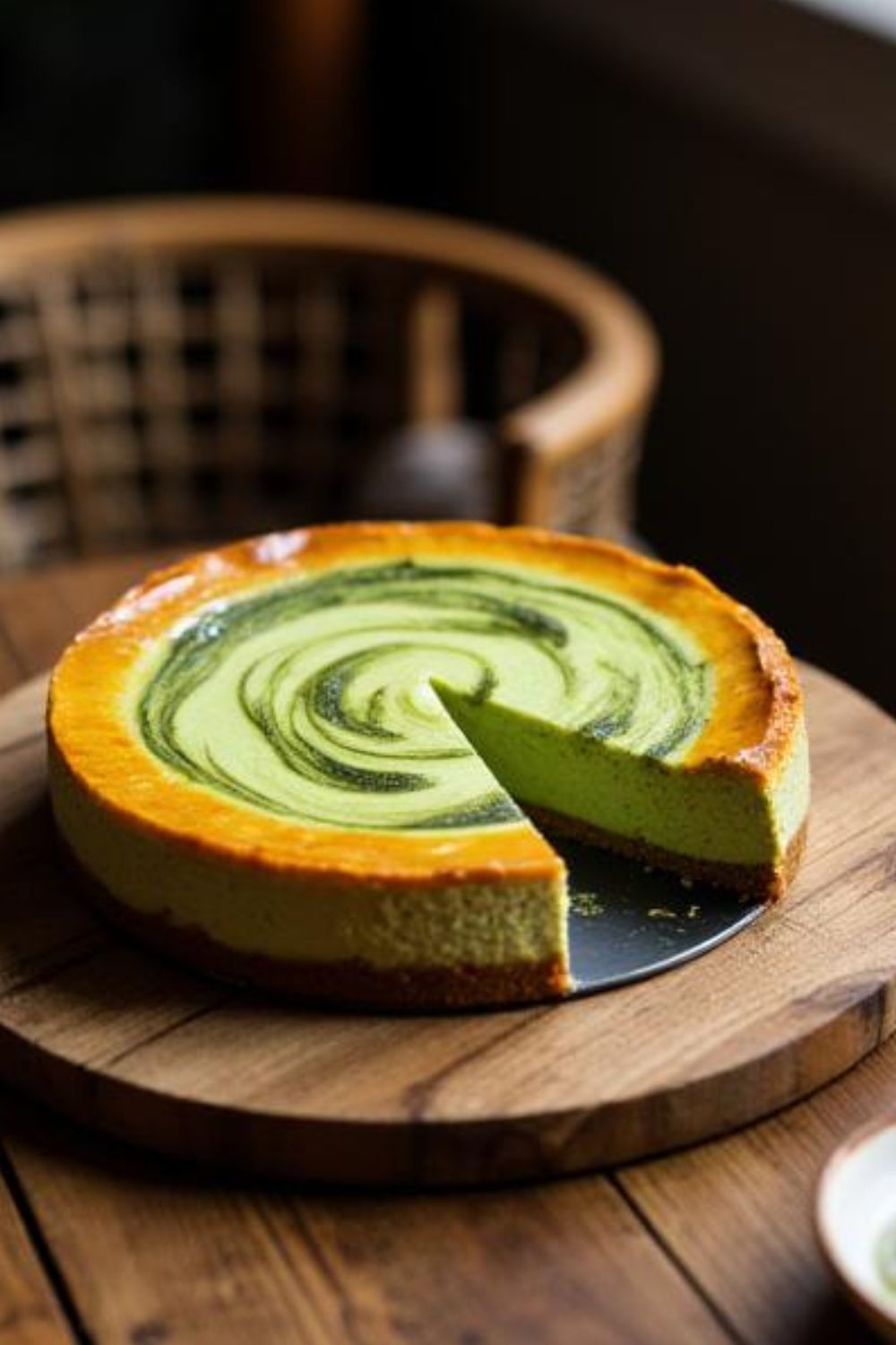 Matcha Basque Burnt Cheesecake