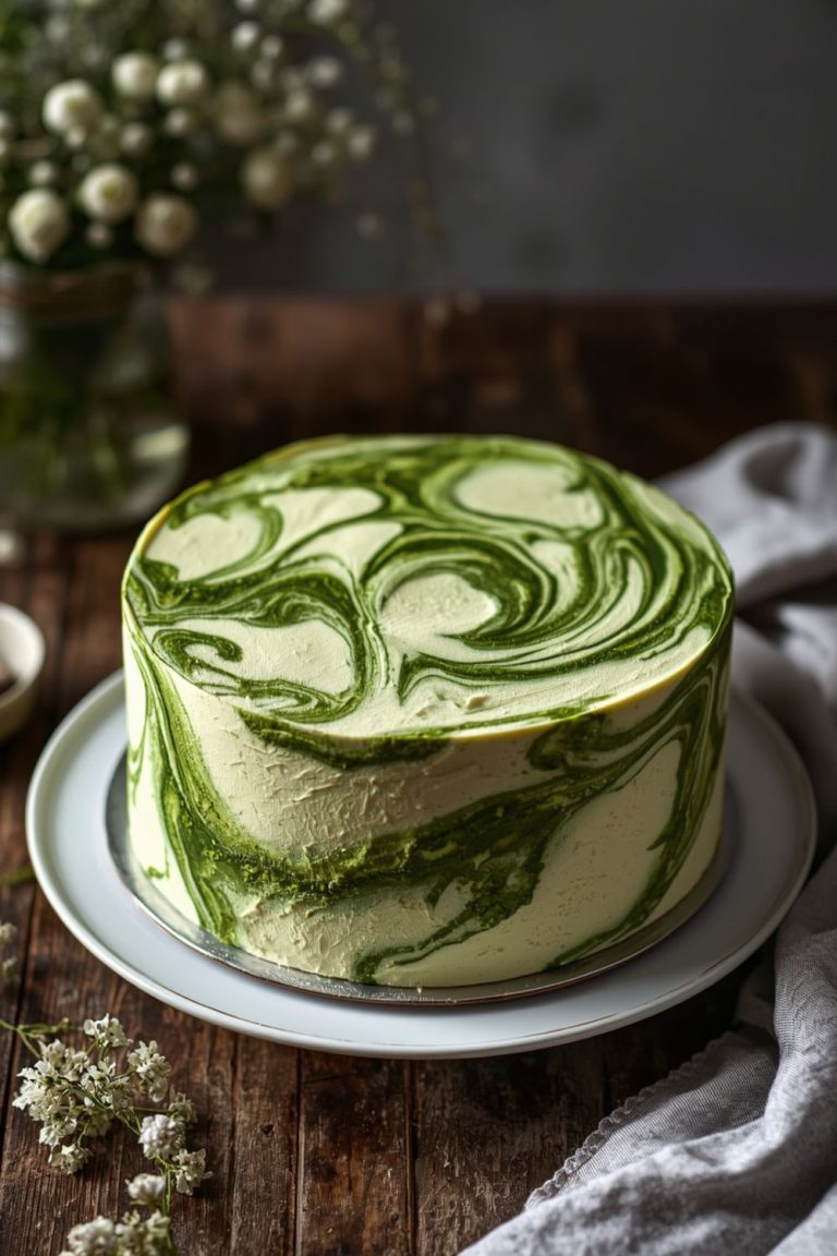 Matcha Marble Cake